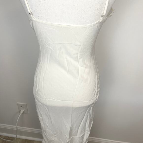 St. Roche Spaghetti Strap Midi Dress Slip In White Size 10 New - Picture 9 of 14